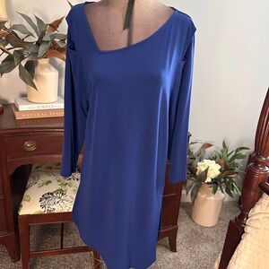 Alfani Royal Blue Long Sleeve Blouse